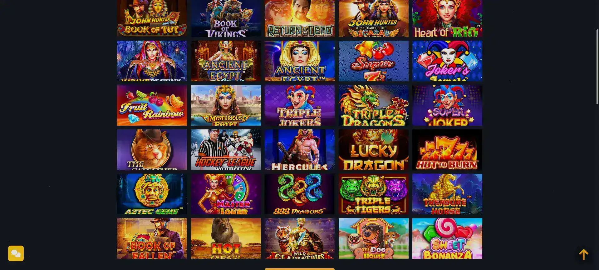 Интерфейс игрового зала Авокадо казино